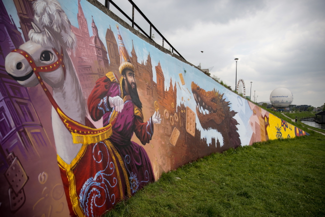 mural smok lajkonik