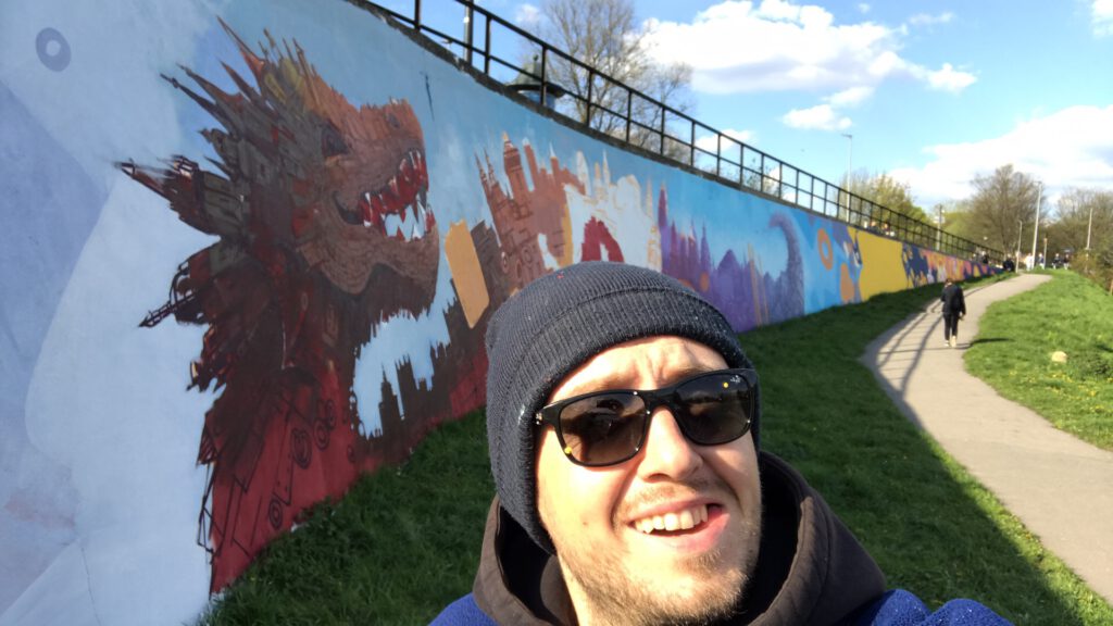 mural smok lajkonik Kraków mehes imp2k