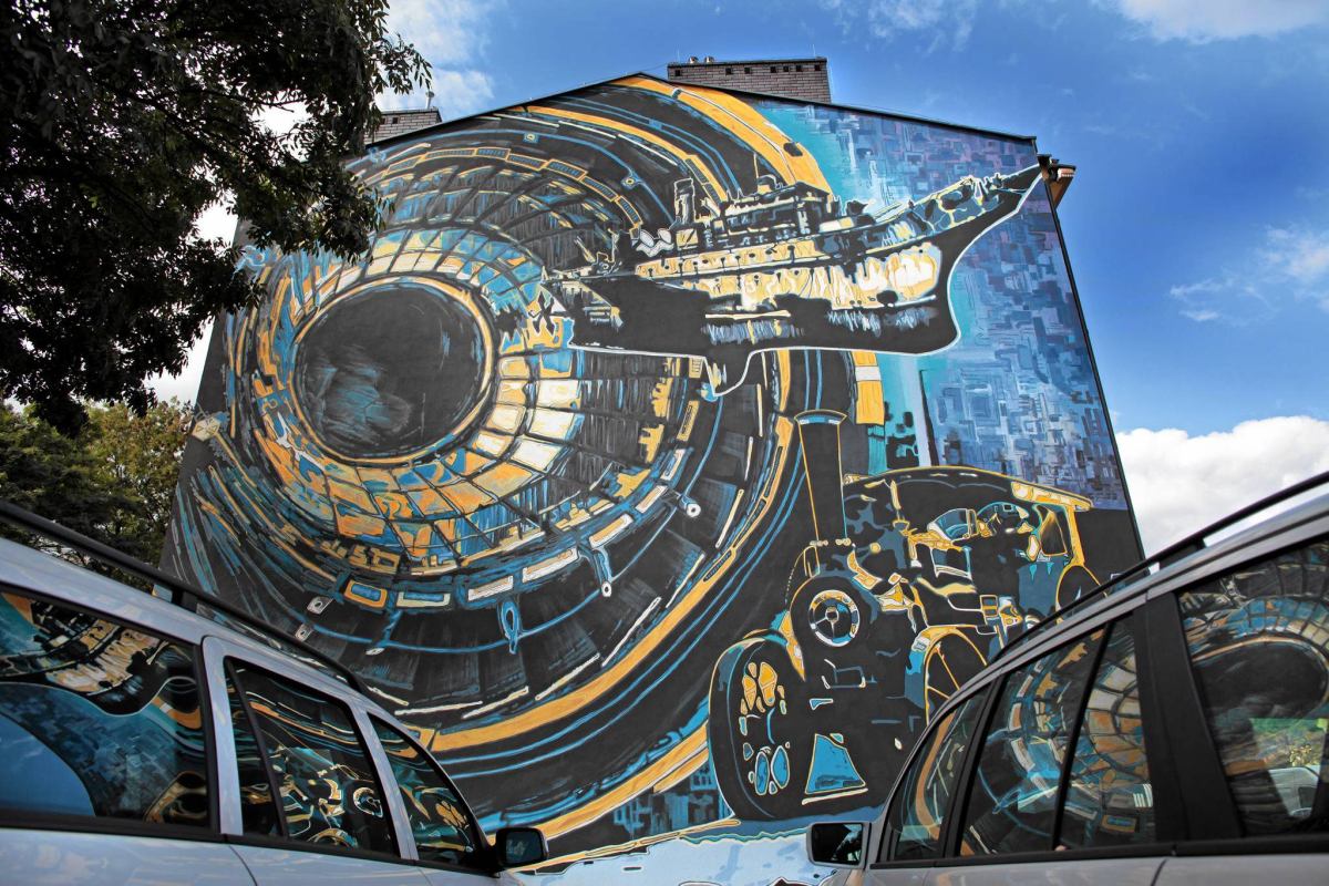 mural w Krakowie mehes tuse Justyna Lubińska