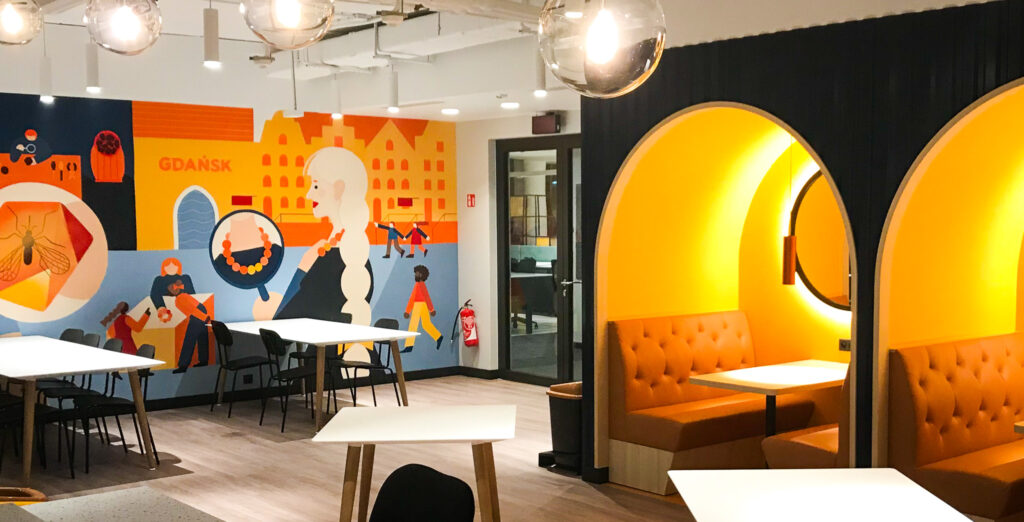 mural dla Amazon Konrad Kowal